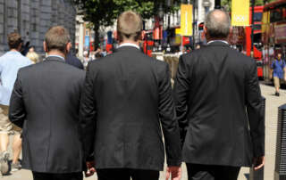 Three Security Guards providing VIP Protection